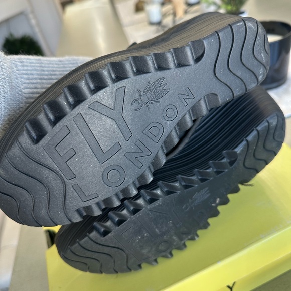 FLY LONDON YUMI683FLY CUPIDO NICOTINE grey/black/brown Shoes size 39 size 8 - Picture 9 of 13